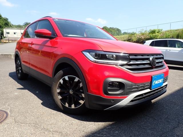 Ref:AUX-25200567 VOLKSWAGEN T-CROSS 2021 1 2021 Volkswagen T-Cross red gasoline used car Japan export