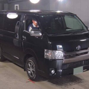 2018 Toyota Hiace Van black gasoline used car Japan export