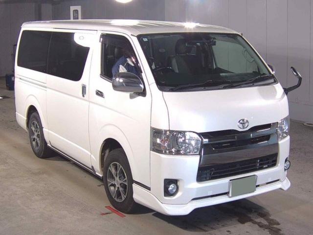 Ref:AUX-25205092 TOYOTA HIACE VAN 2018 1 2018 Toyota Hiace Van pearl diesel used car Japan export