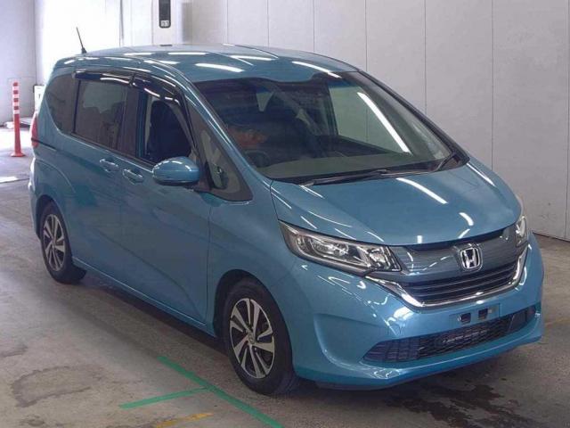Ref:AUX-25205450 HONDA FREED 2018 1 2018 Honda Freed blue gasoline used car Japan export