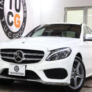 2018 Mercedes Benz C-Class white diesel used car Japan export