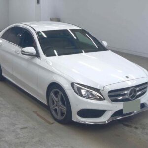 2018 Mercedes Benz C-Class white gasoline used car Japan export
