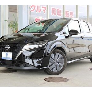 2023 Nissan Note black gasoline used car Japan export