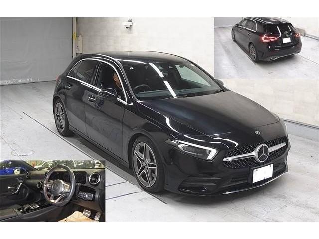 Ref:AUX-25221345 MERCEDES BENZ A-CLASS 2019 1 2019 Mercedes Benz A-Class black diesel used car Japan export