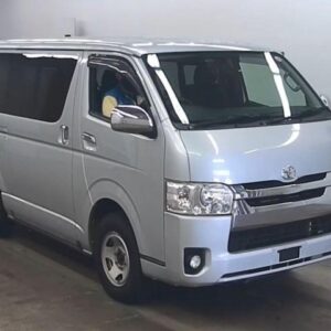 2015 Toyota Hiace Van silver diesel used car Japan export