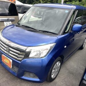 2016 Suzuki Solio blue gasoline used car Japan export