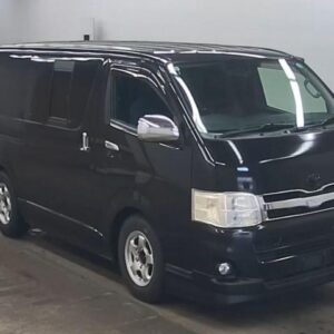 2012 Toyota Hiace Van black diesel used car Japan export