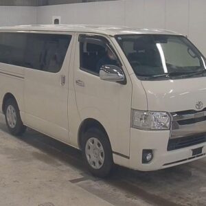 2018 Toyota Hiace Van white diesel used car Japan export