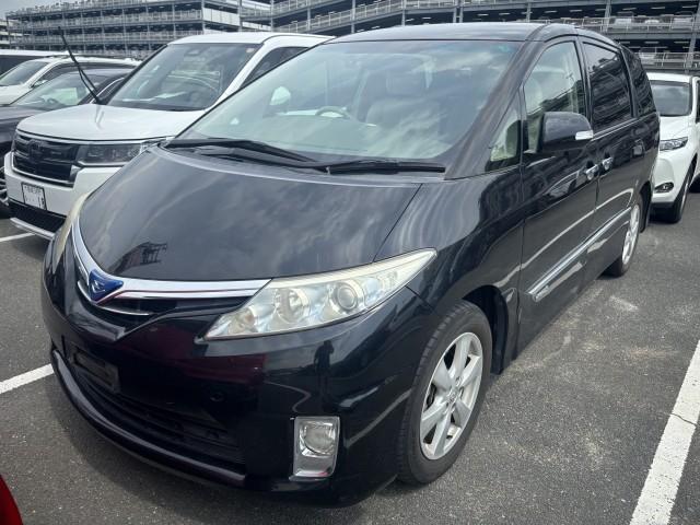 Ref:AUX-25226344 TOYOTA ESTIMA HYBRID 2009 1 2009 Toyota Estima Hybrid black gasoline used car Japan export