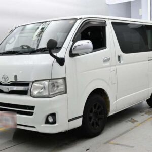 2012 Toyota Hiace Van pearl gasoline used car Japan export