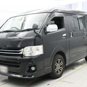 2010 Toyota Hiace Van black gasoline used car Japan export