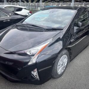 2018 Toyota Prius black gasoline used car Japan export