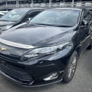 2015 Toyota Harrier black gasoline used car Japan export