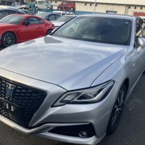 2019 Toyota Crown Hybrid silver gasoline used car Japan export