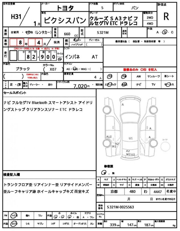 Ref:AUX-5987731 TOYOTA PIXIS VAN 2019 - Image 21