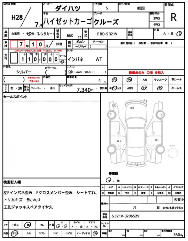 Ref:AUX-6061097 DAIHATSU HIJET CARGO 2016 - Image 17