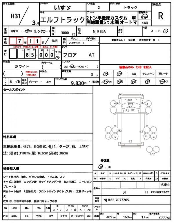Ref:AUX-6076118 ISUZU ELF TRUCK 2019 - Image 17